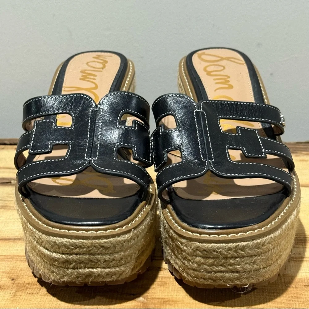 Sam Edelman Laine Espadrille Platform‎ Wedge Sandals Size 8.5 B101